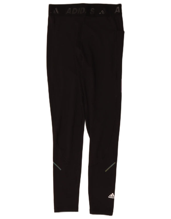 Leggings Aeroready Graphic Adidas pentru femei Marea Britanie 12/14 Medium Black