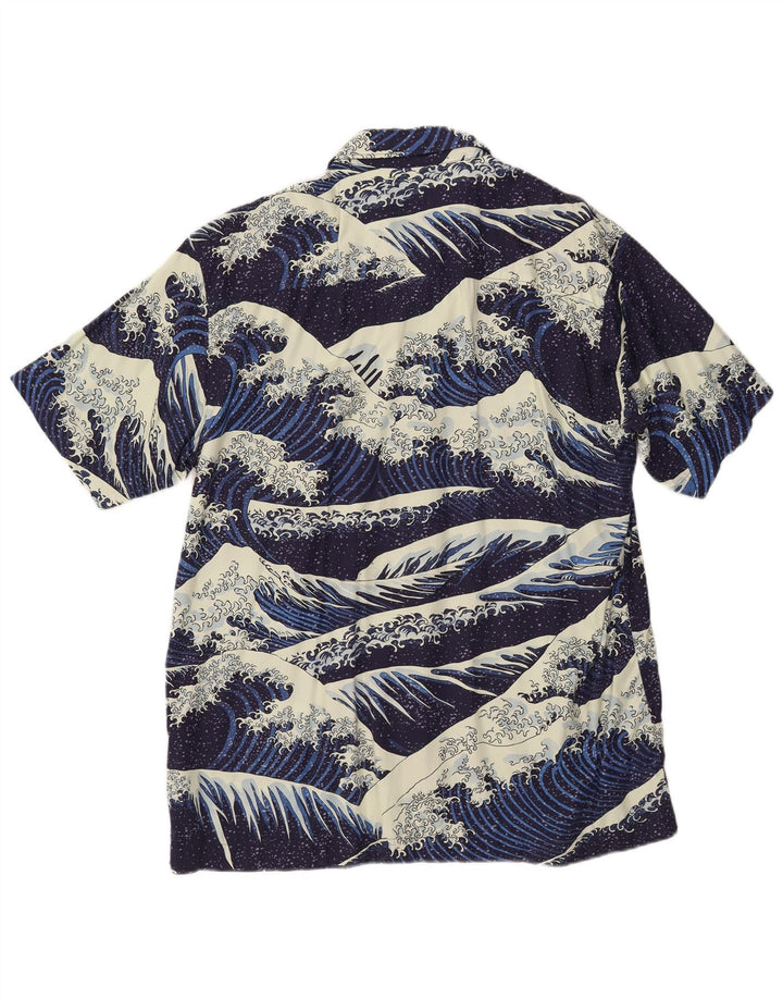 Cămașă cu mânecă scurtă pentru bărbați SUPERDRY, XL, albastru bleumarin, bumbac