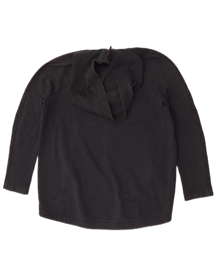 Pulover Nike pentru bărbați, cu fermoar, bumbac mediu negru