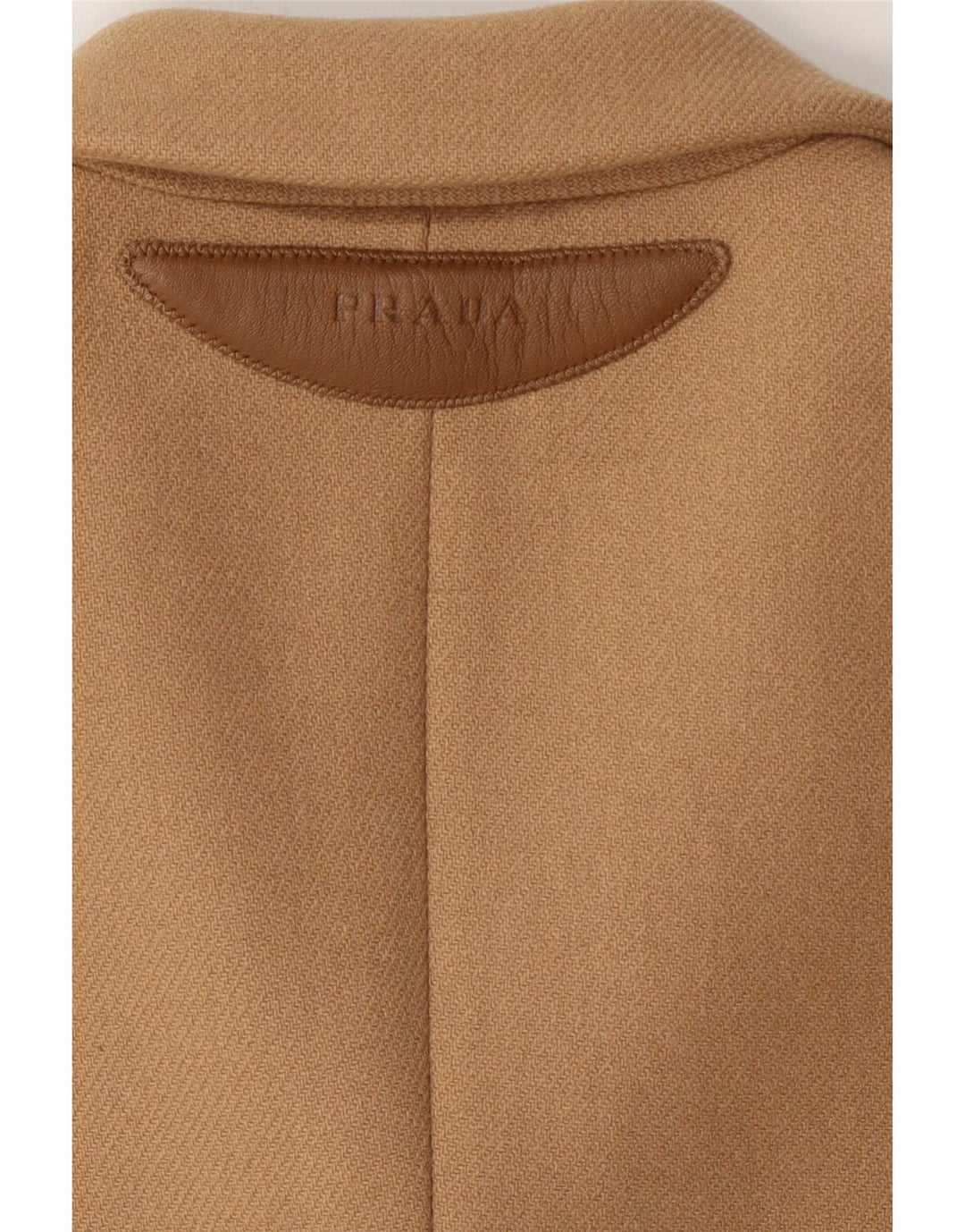 Sacou Prada pentru femei cu 3 nasturi IT 38 XS Bej Lână Clasic