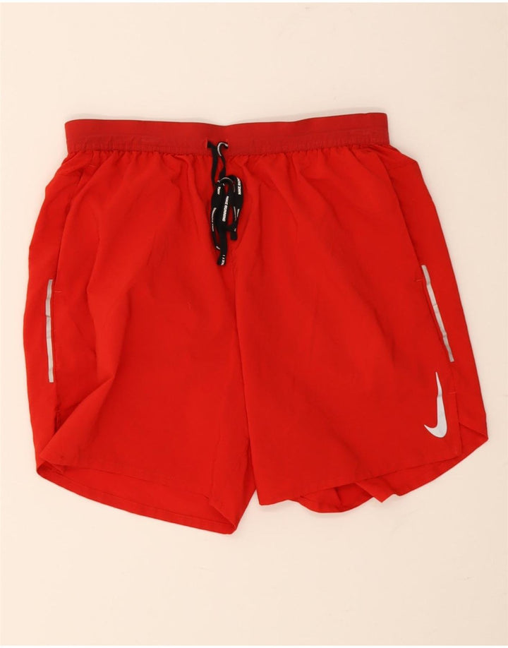 Pantaloni scurți sport Nike Dri Fit pentru bărbați, nailon roșu mare