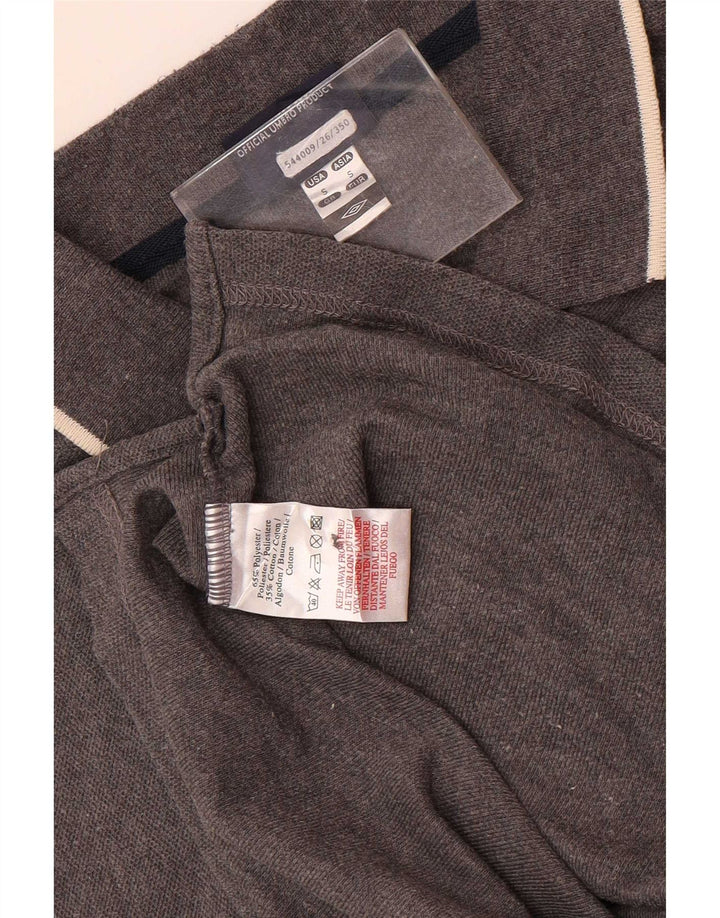 Tricou polo Umbro pentru bărbați, mic, gri, poliester