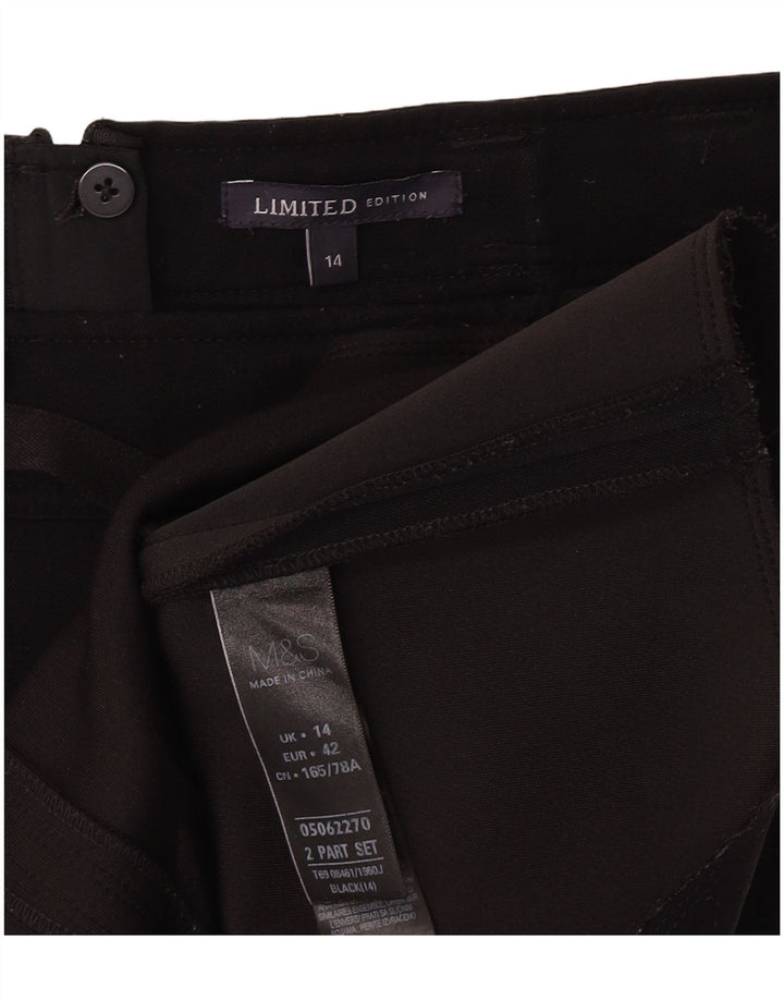 Fusta mini pentru femei Marks & Spencer UK 14 Large W30 Poliester negru