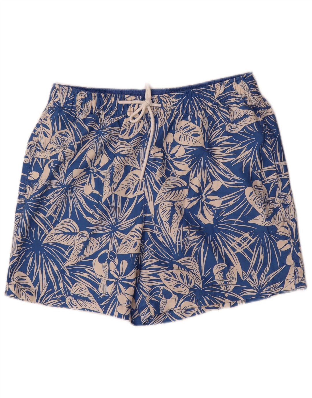 Pantaloni scurți de înot pentru bărbați Marks & Spencer, poliester floral, albastru mediu