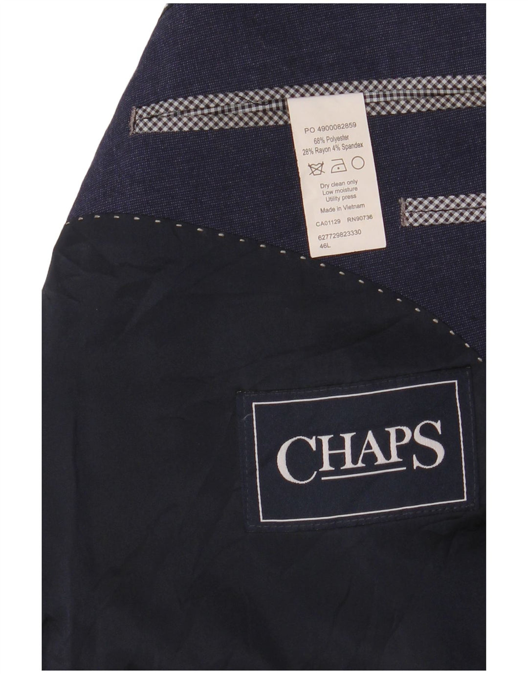 Jachetă pentru bărbați CHAPS cu 2 nasturi, UK 46 3XL, poliester bleumarin