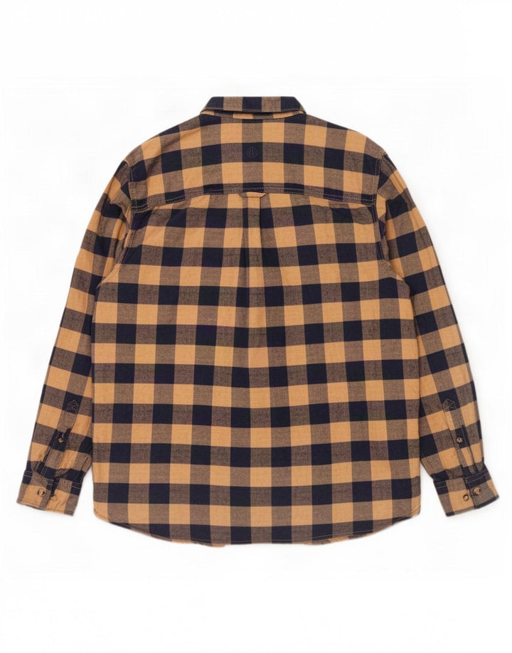 Cămașă de flanel pentru bărbați Fat Face XL, bumbac vichy bej