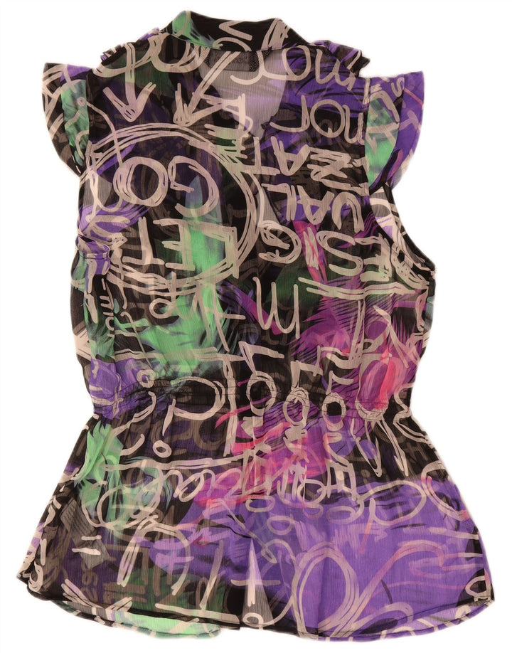 Bluză cămașă cu grafică Desigual pentru femei EU 44 XL poliester multicolor
