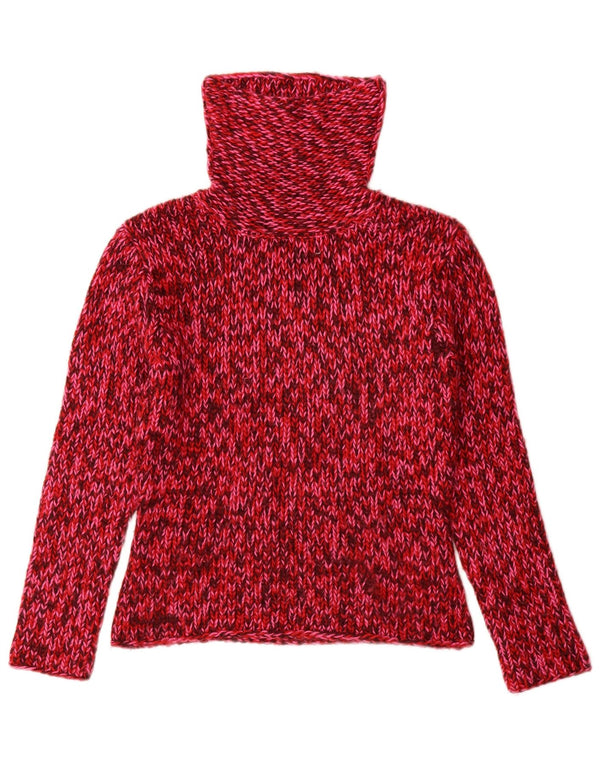 Pulover pentru femei Raspberry Collection cu gât rulat UK 12 Medium Red
