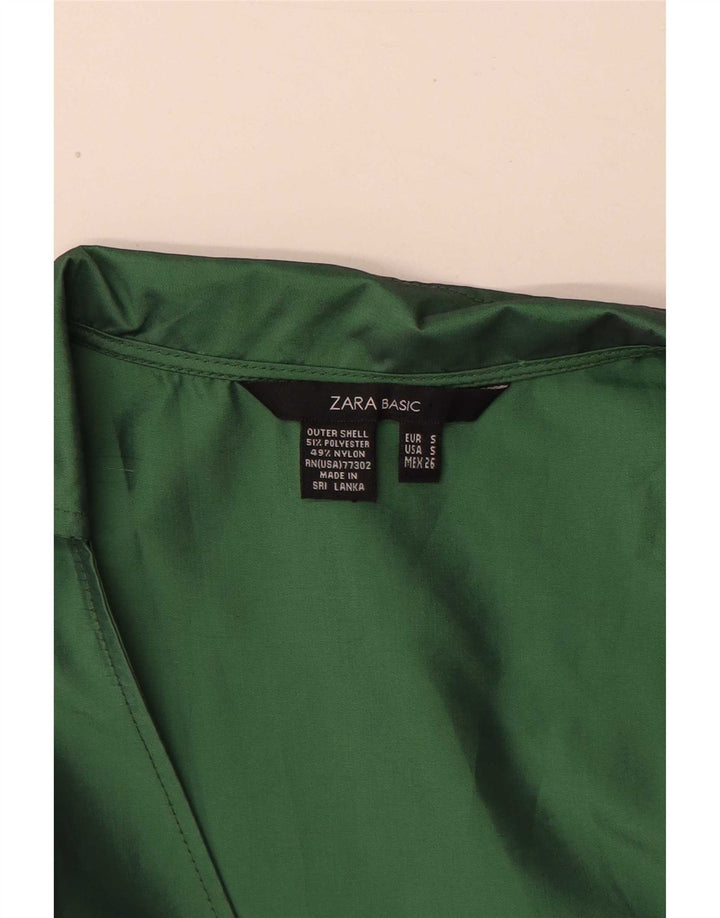 Rochie Maxi fără mâneci pentru femei Zara UK 10 Poliester verde mic