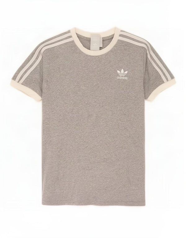 Tricou Adidas Femei Top UK 14 Medium Gri Colorblock Bumbac