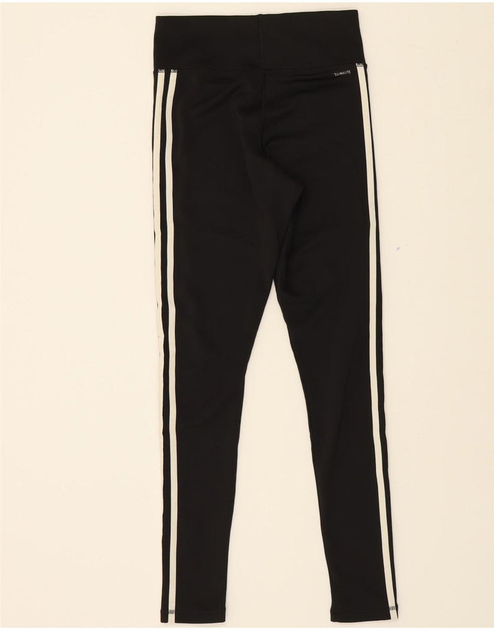 ADIDAS Womens Climalite Leggings UK 8/10 Small  Black Polyester Vintage Adidas and Second-Hand Adidas from Messina Hembry 