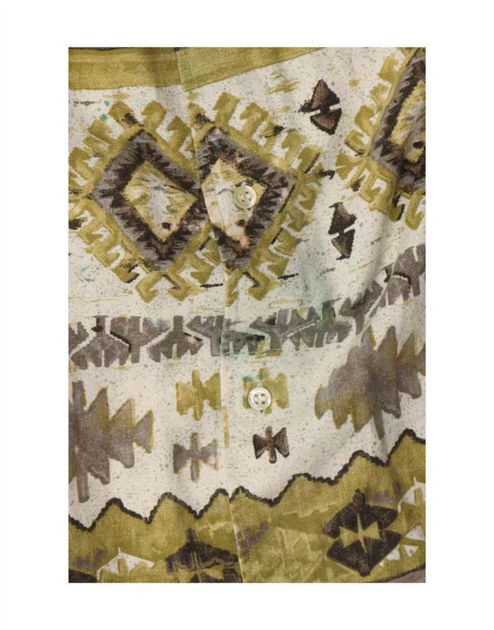 Cămașă Fitzroy pentru bărbați XL verde geometrică