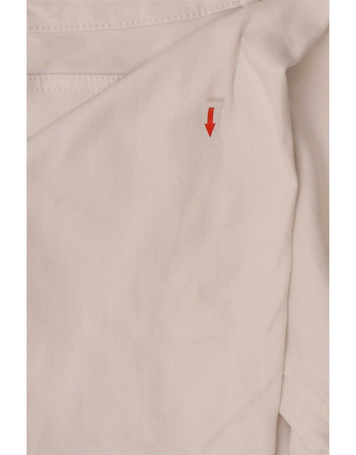 Blugi tăiați pentru femei Marks & Spencer UK 12 Medium W28 L23 Bumbac alb