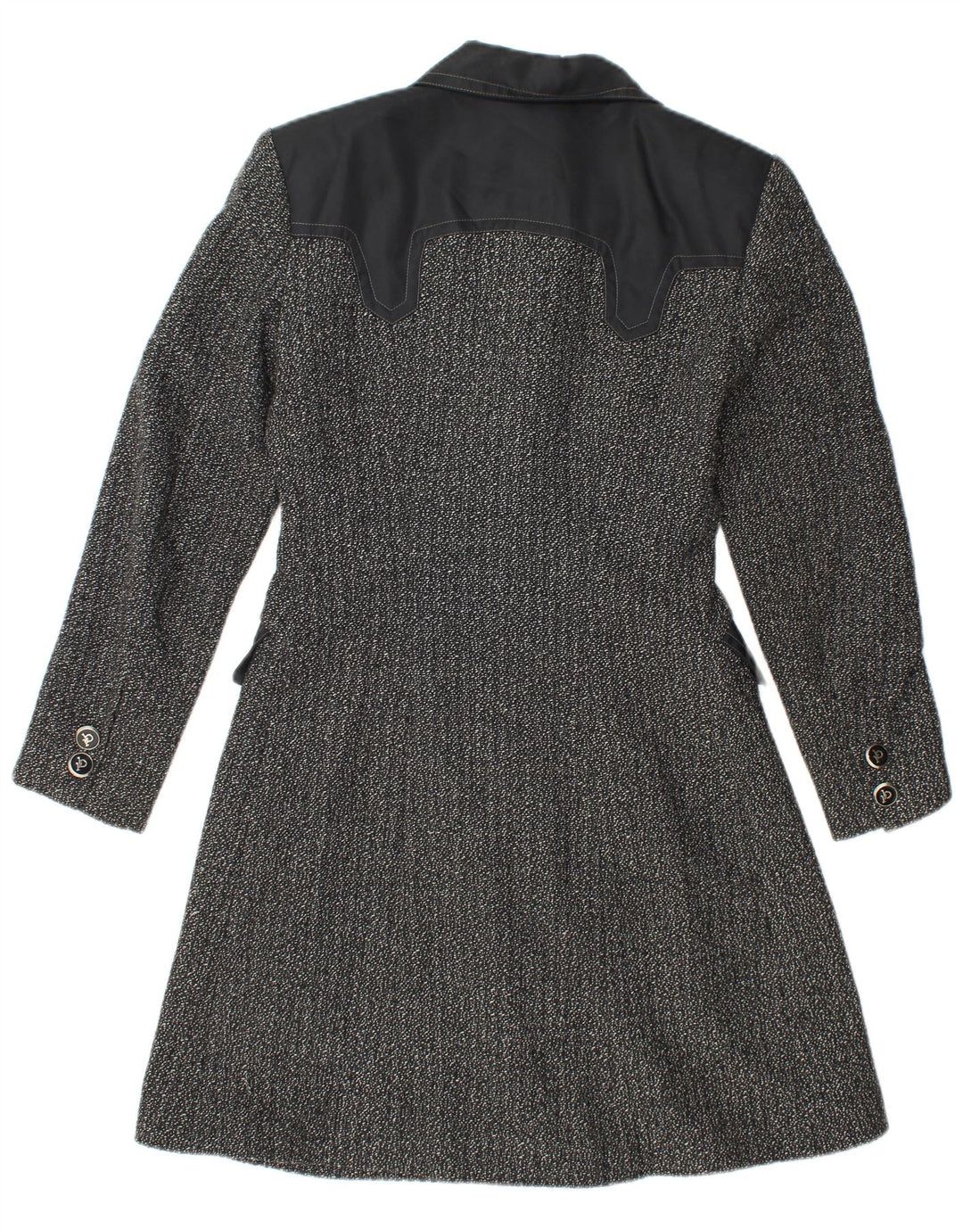 ROCCOBAROCCO Pardesiu pentru femei IT 42 Lână Neagră Mediu Motată