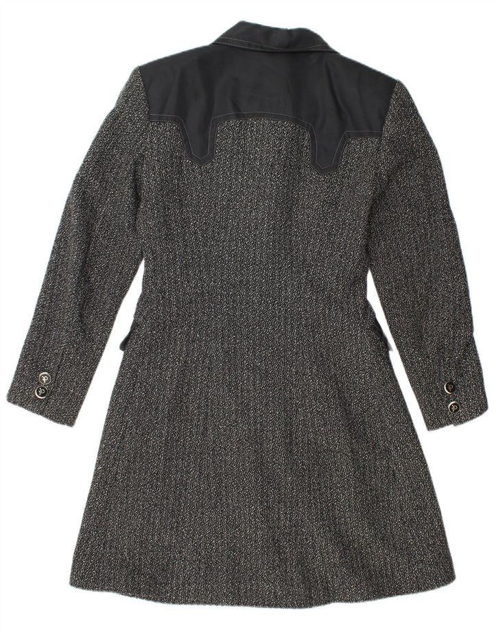 ROCCOBAROCCO Pardesiu pentru femei IT 42 Lână Neagră Mediu Motată