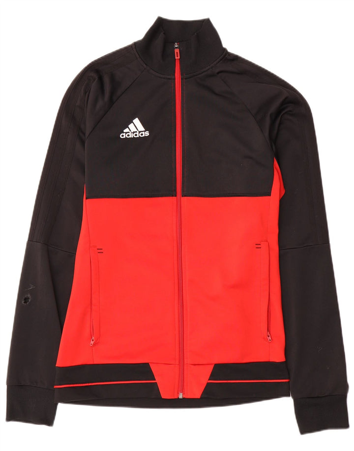 Jachetă de top pentru trening pentru bărbați Adidas, negru, poliester color bloc