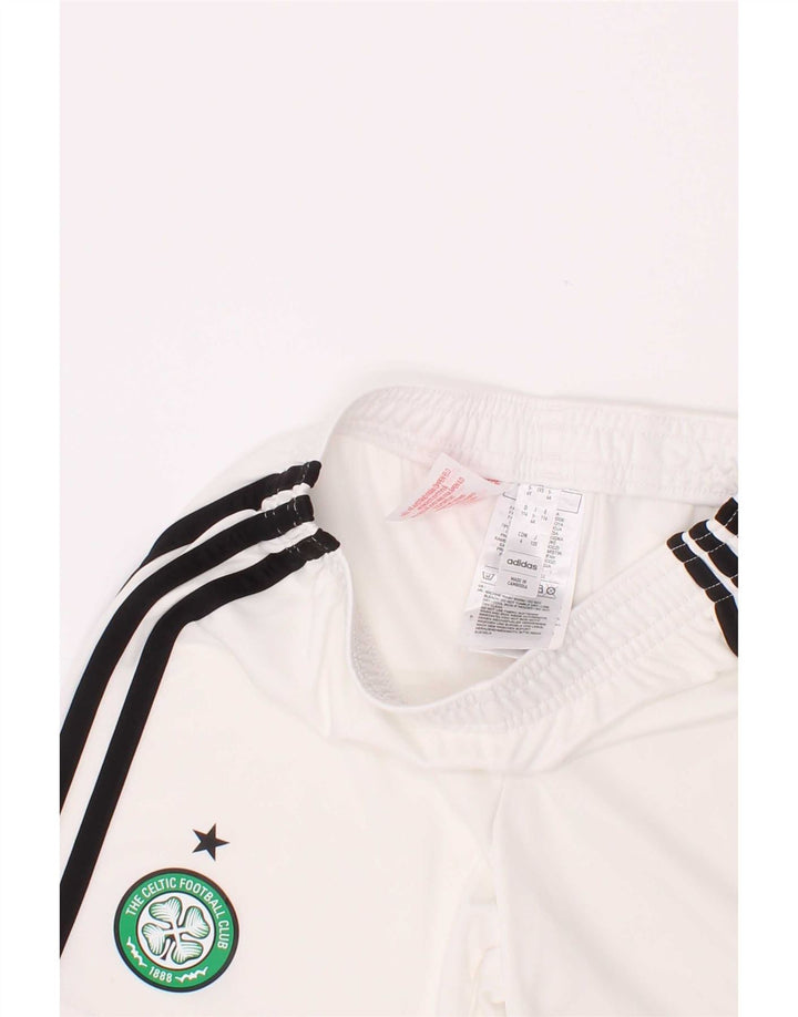 Pantaloni scurți sport adidas Boston Celtics pentru băieți 5-6 ani, alb, poliester