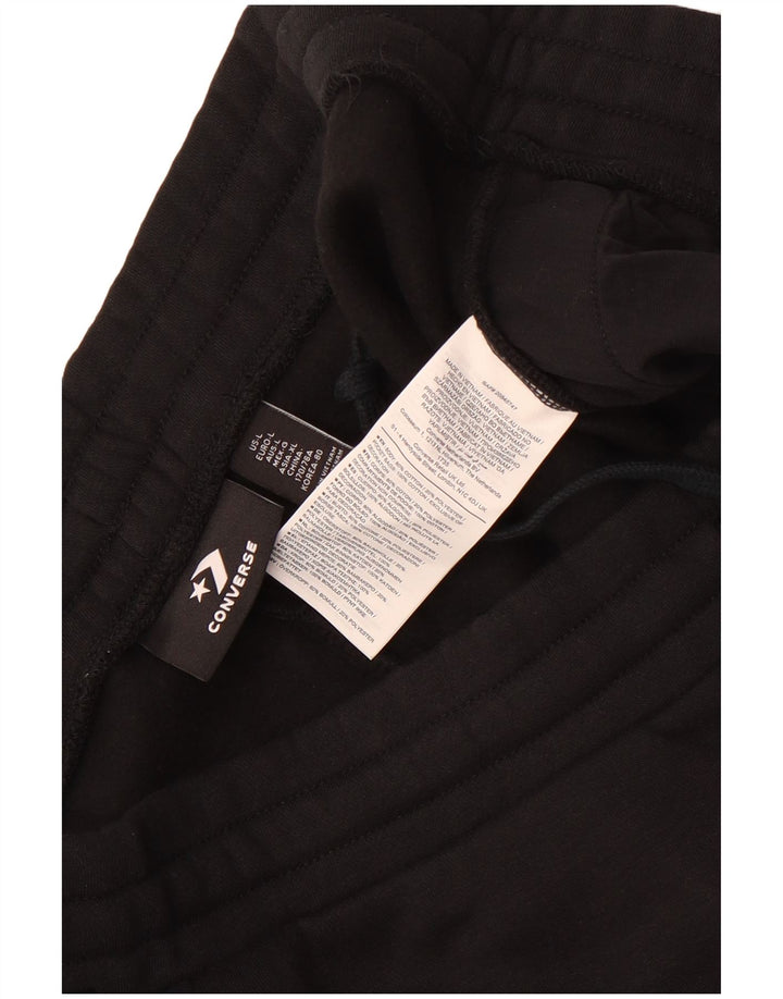 Pantaloni de trening Converse pentru bărbați Joggeri mari, negru, bumbac