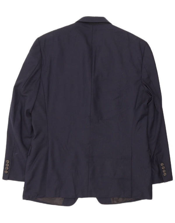 Jachetă pentru bărbați Ralph Lauren, cu 2 nasturi, UK 42, mare, albastru, lână, clasică