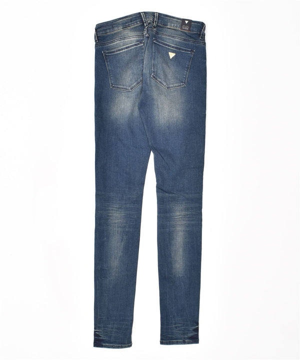 Blugi jegging GUESS pentru femei cu talie joasă W26 L33 bumbac albastru