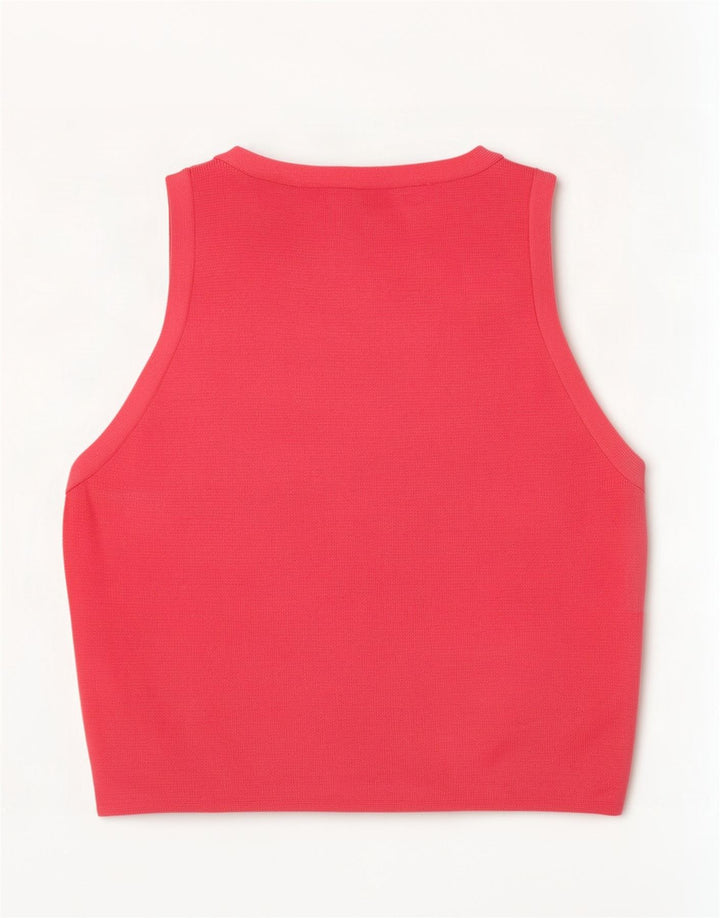 Top cu vestă pentru femei Zara UK 8 Small Pink Viscose