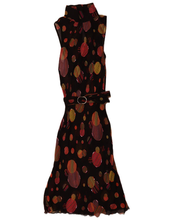 Rochie maxi fără mâneci pentru femei Lazzari IT 44 Medium Black Polka Dot
