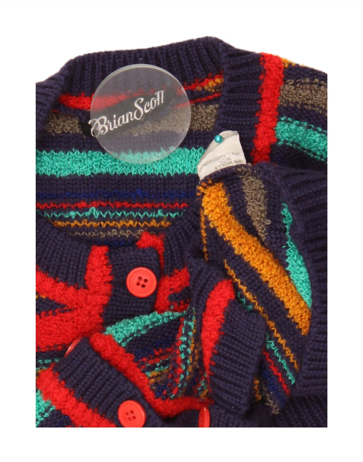 Brian Scott Pulover Crop Cardigan pentru Damă EU 38 Mediu Multicolore în dungi
