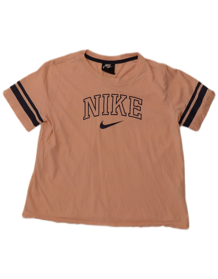 Tricou grafic pentru femei NIKE Top UK 14 mare bumbac roz