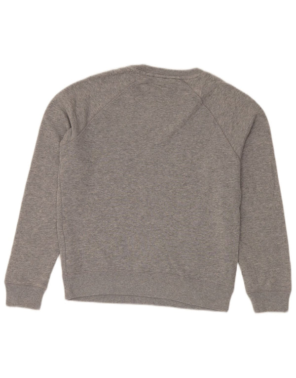 Pulover supradimensionat cu grafic Nike pentru femei UK 6 XS bumbac gri