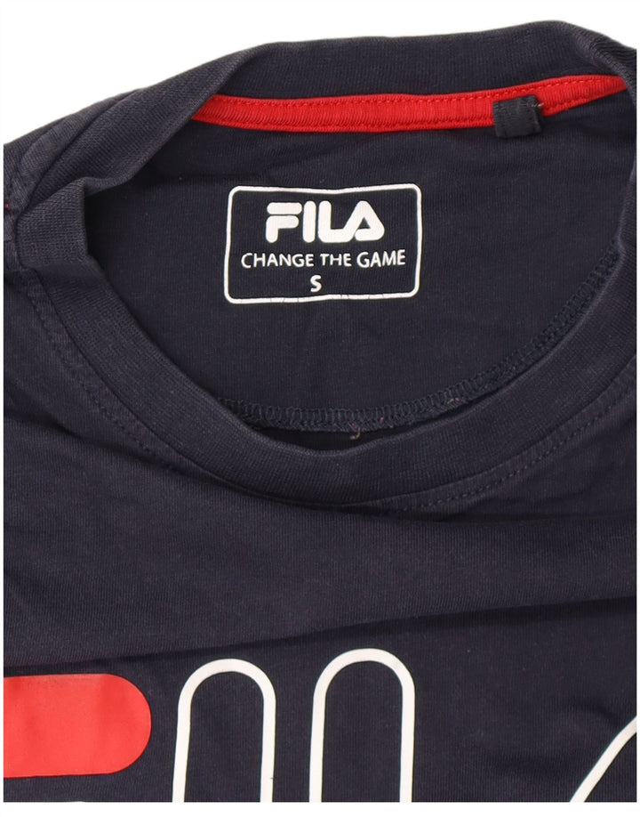 Tricou cu grafică pentru bărbați FILA Top mic, bleumarin