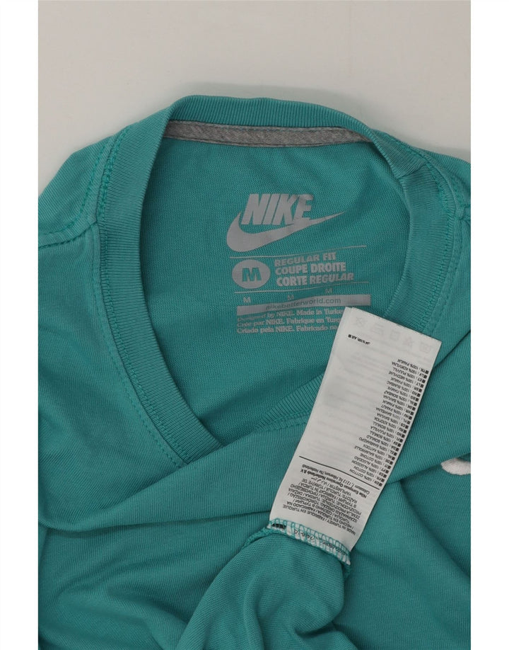 Tricou pentru bărbați Nike Regular Fit Top din bumbac turcoaz mediu