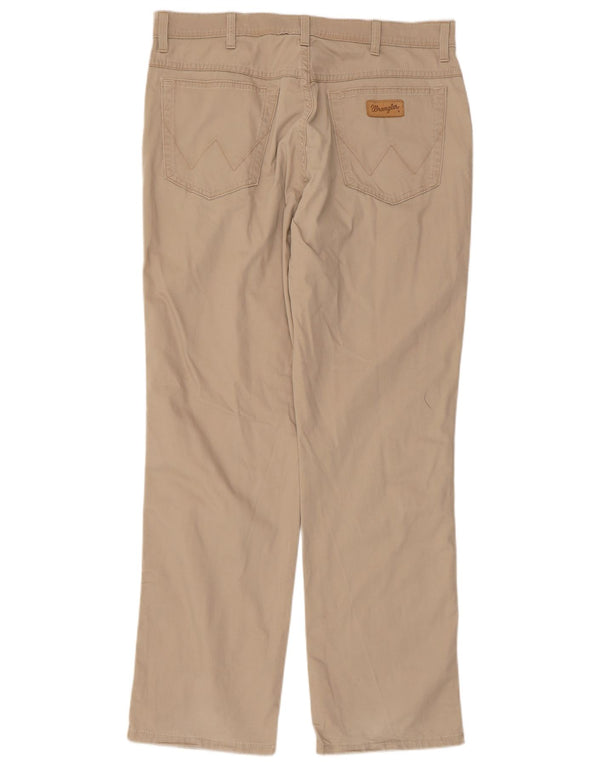 Pantaloni casual drepti Wrangler pentru bărbați Texas Stretch W36 L32 bumbac bej
