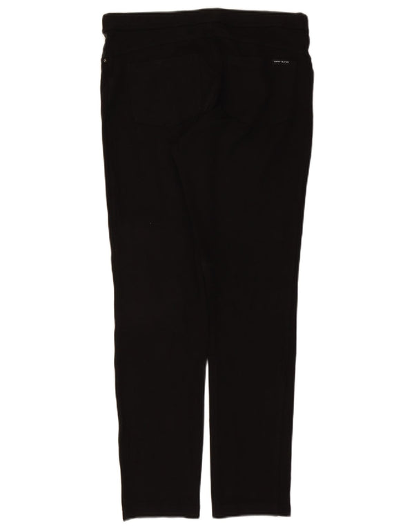 Dkny Womens Slim Casual Trousers Medium W30 L27 Black Viscose