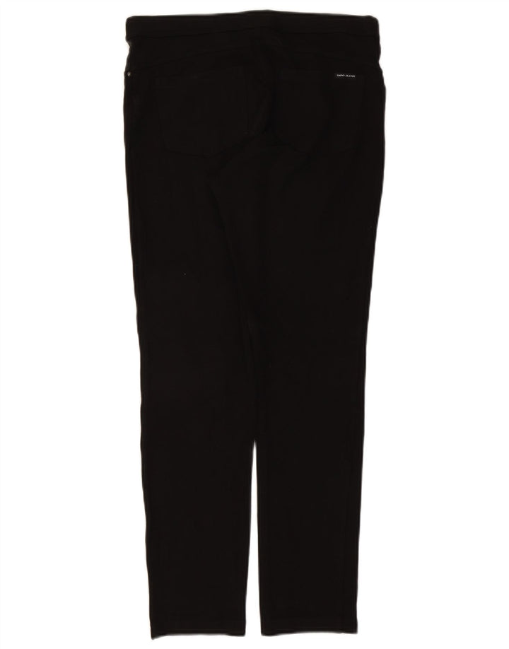Dkny Pantaloni casual subțiri pentru femei L30 L27 Viscoză neagră