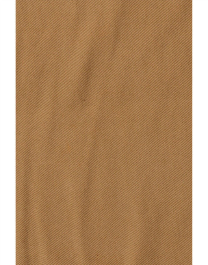 MURPHY & NYE Tricou polo grafic rugby pentru bărbați, maro mediu, bloc de culoare