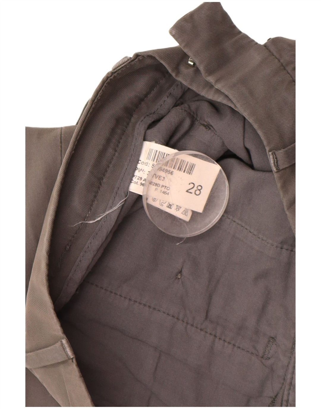 DONDUP Pantaloni chino pentru femei Slim Fit W28 L28 bumbac gri