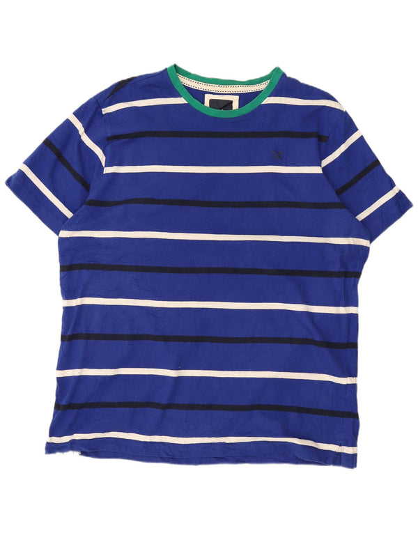 Crew Clothing Tricou pentru bărbați Top XL Bumbac cu dungi albastre