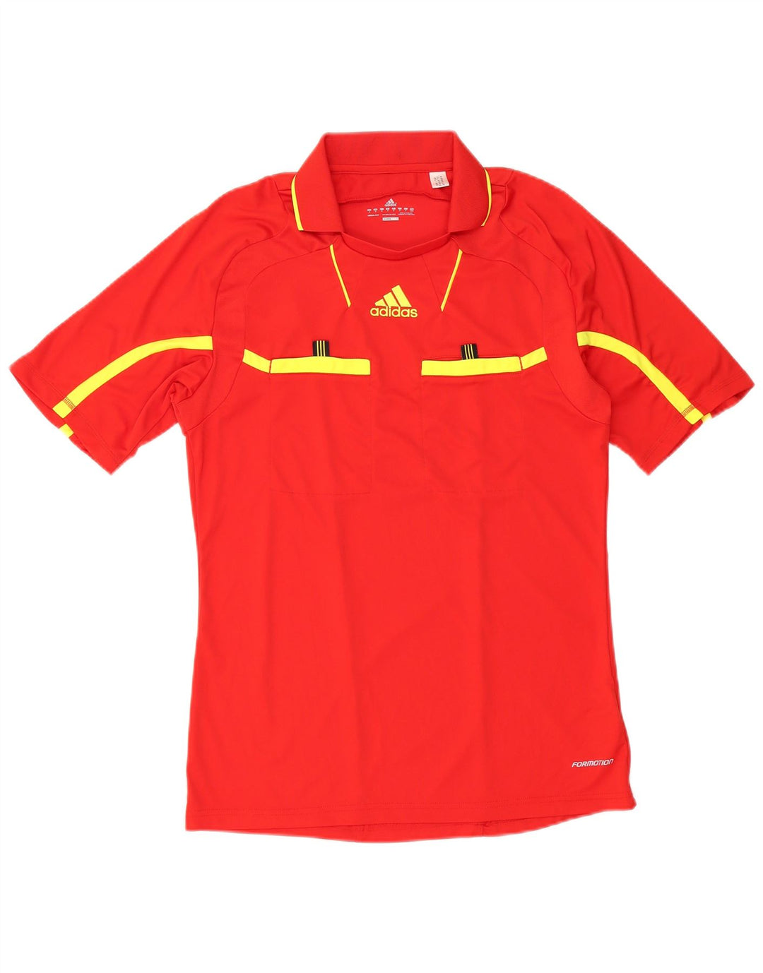 Tricou polo ADIDAS Climacool pentru bărbați, roșu mediu, poliester color bloc