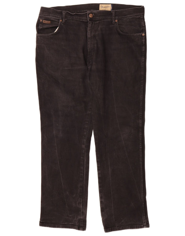 Blugi drepte pentru bărbați Wrangler Texas W38 L30 bumbac negru