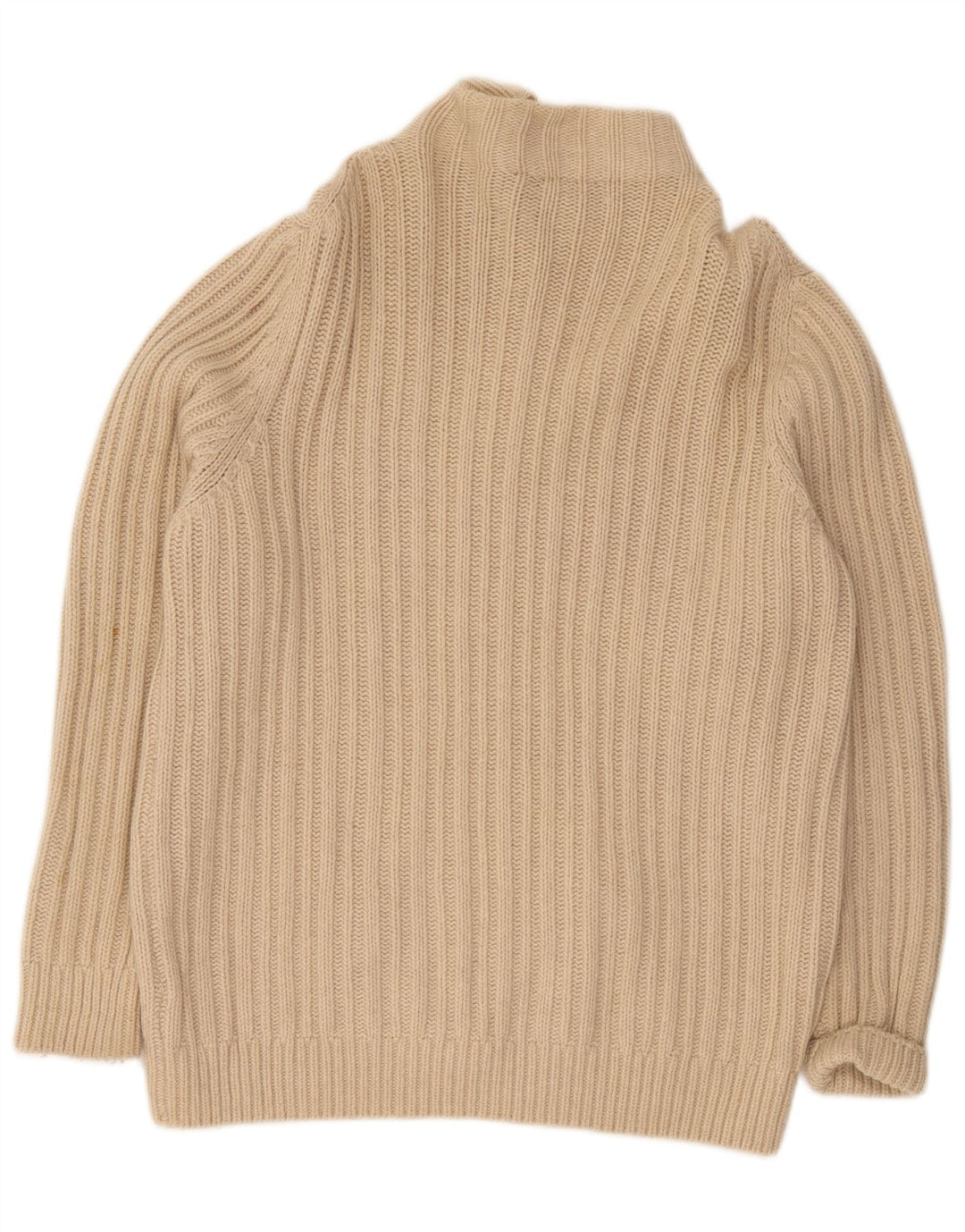 Pulover cardigan cu fermoar complet pentru bărbați Fred Perry XL Lână bej