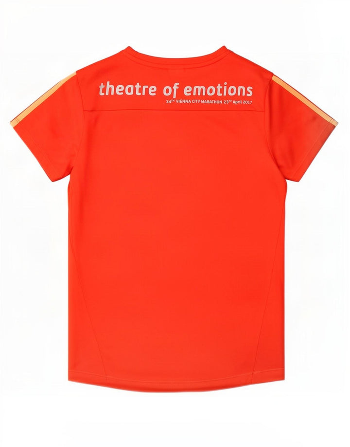 Tricou grafic pentru alergare Adidas pentru femei Top UK 12/14 Poliester portocaliu mediu