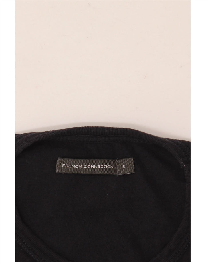 FRENCH CONNECTION Tricou pentru bărbați Top mare Burgundy Colorblock