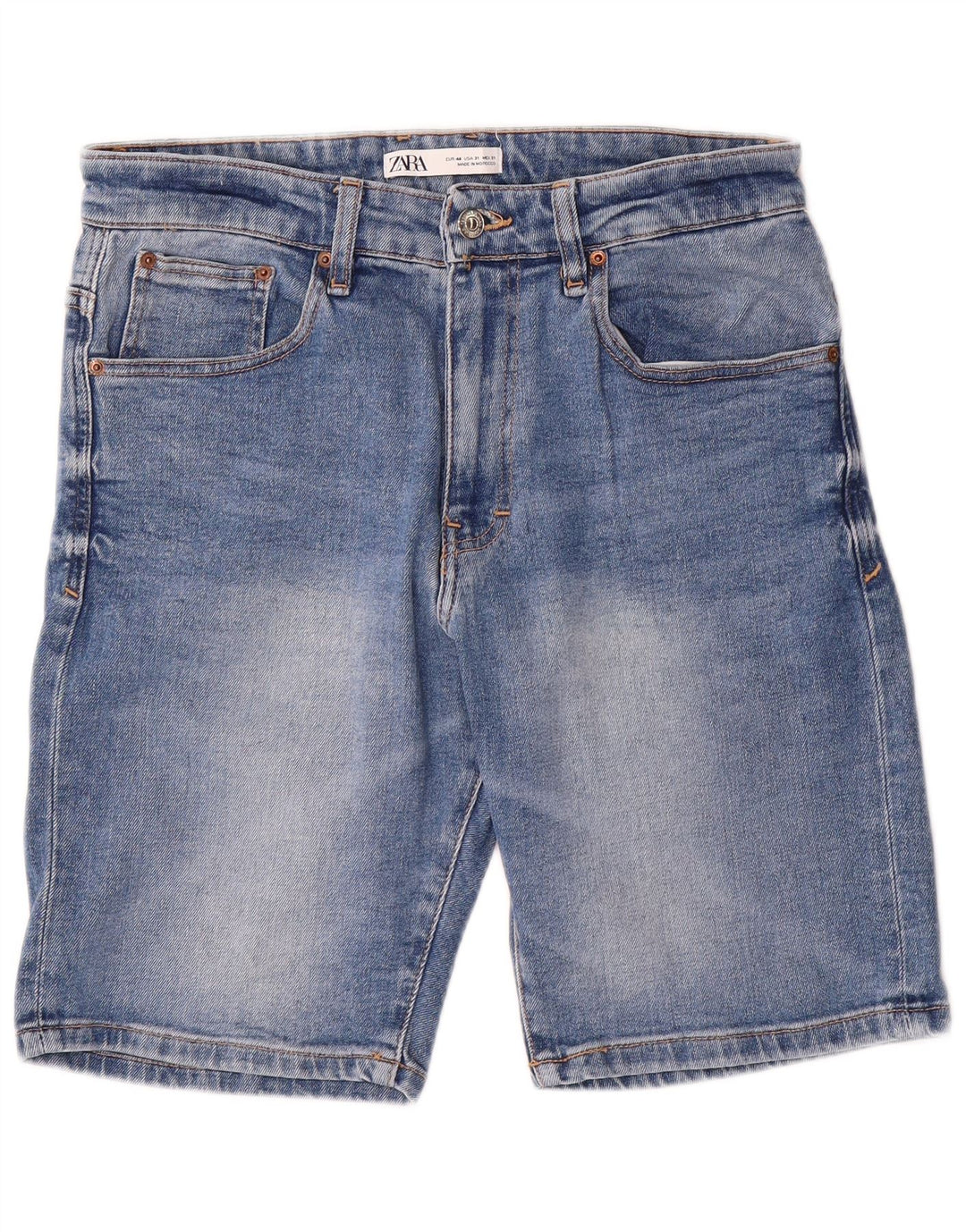 Pantaloni scurți din denim pentru bărbați Zara EU 40 Medium W31 Bumbac albastru