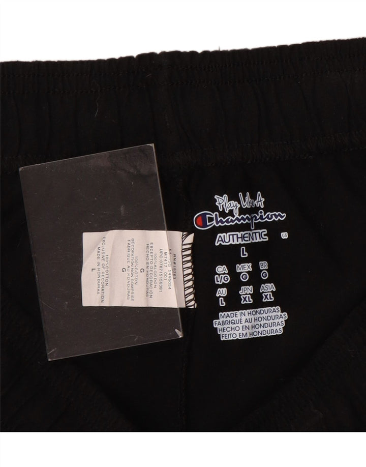 Pantaloni scurți sport CHAMPION pentru femei UK 16, mari, negru, bumbac
