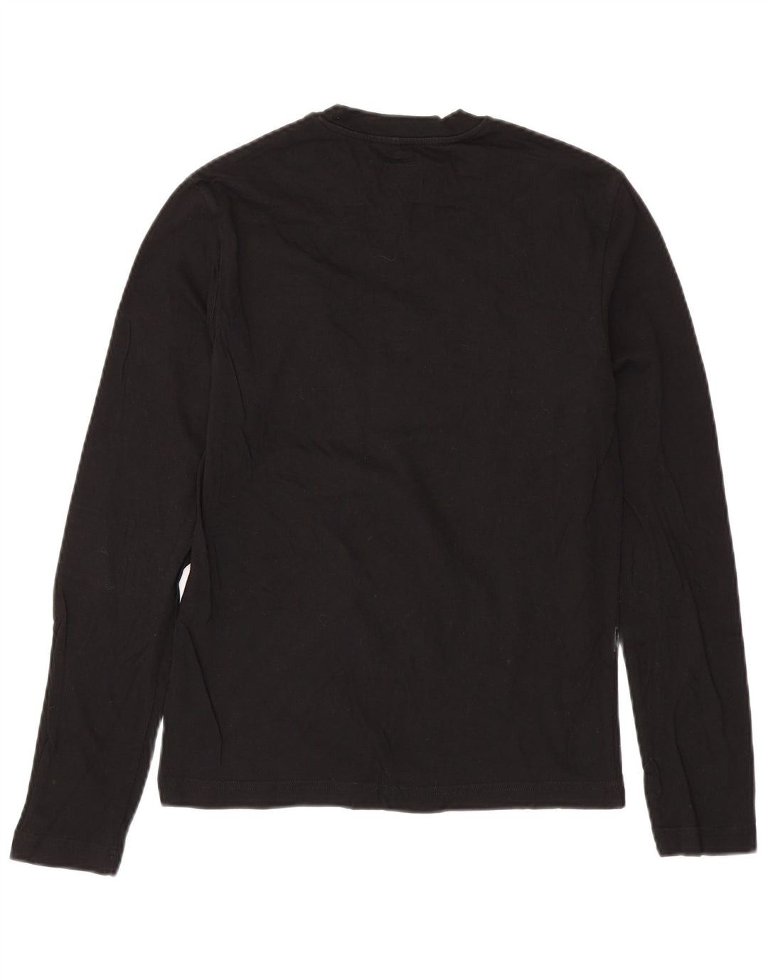 CALVIN KLEIN JEANS Top grafic pentru bărbați cu mânecă lungă, bumbac negru mic