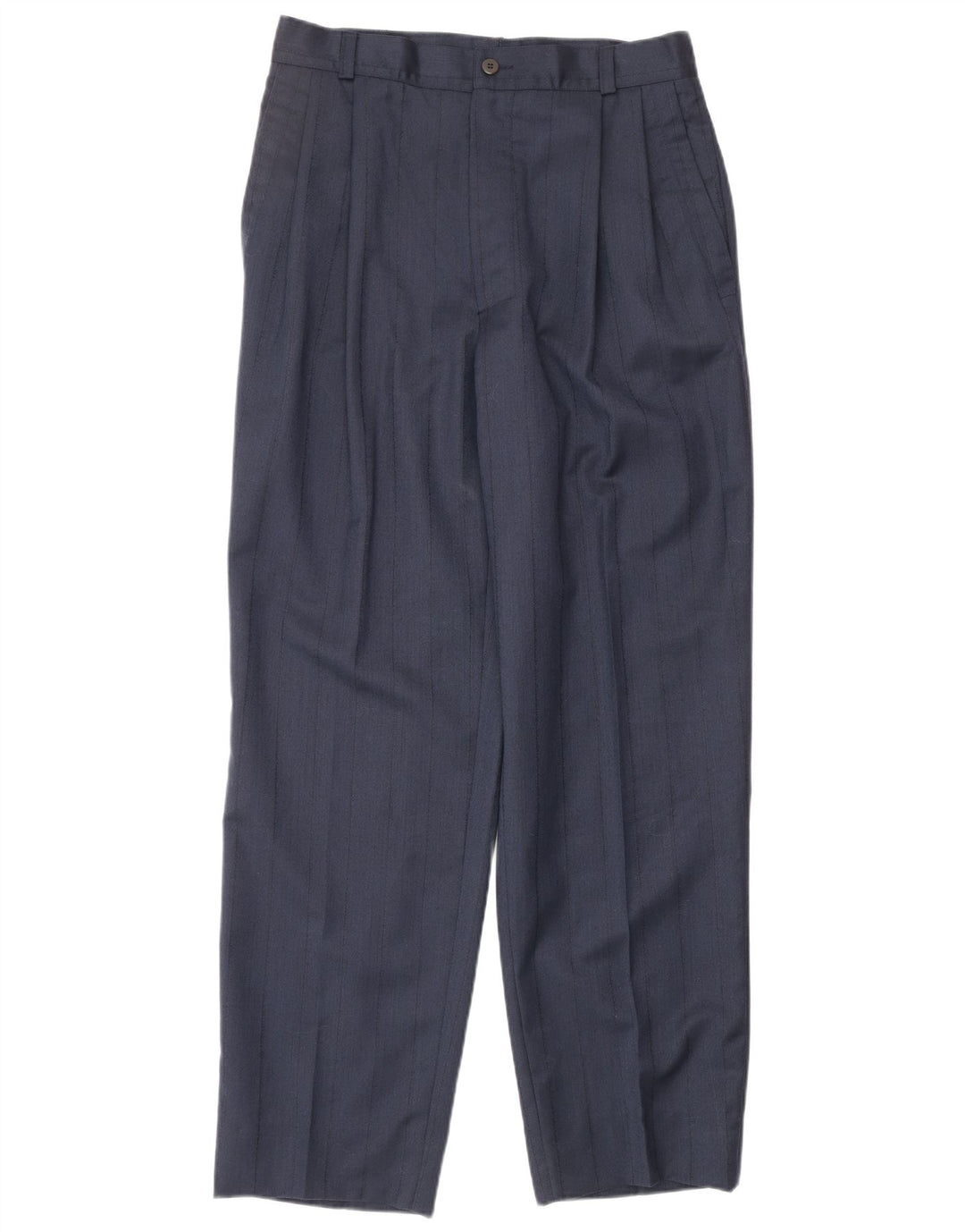 Costum 2 piese pentru bărbați GIANNI VERSACE UK 40 mare W30 L30 bleumarin clasic