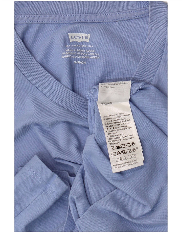 Tricou pentru femei Levi's Top UK 10 Small Blue Bumbac