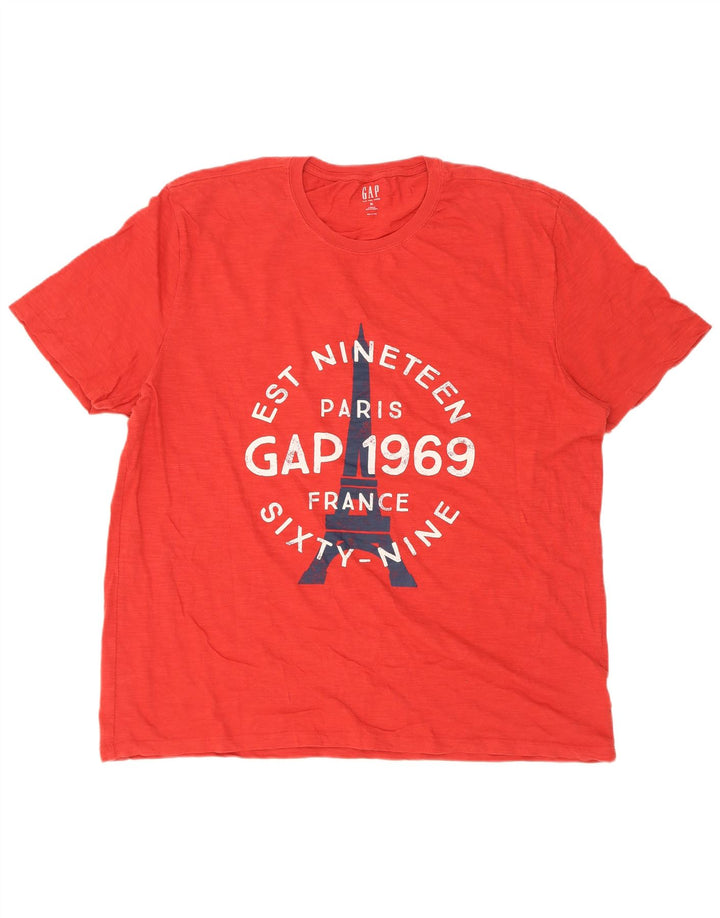 Tricou grafic Gap pentru bărbați Top XL Bumbac roșu
