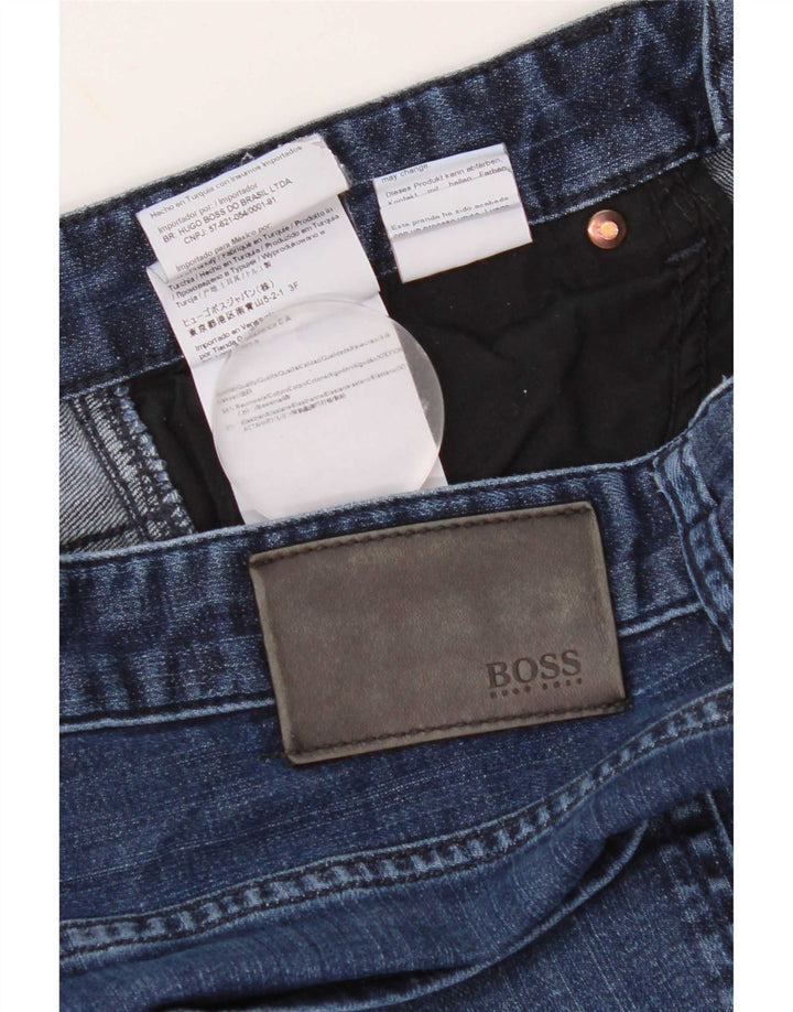 Blugi slim pentru bărbați Hugo Boss W33 L32 Bumbac albastru
