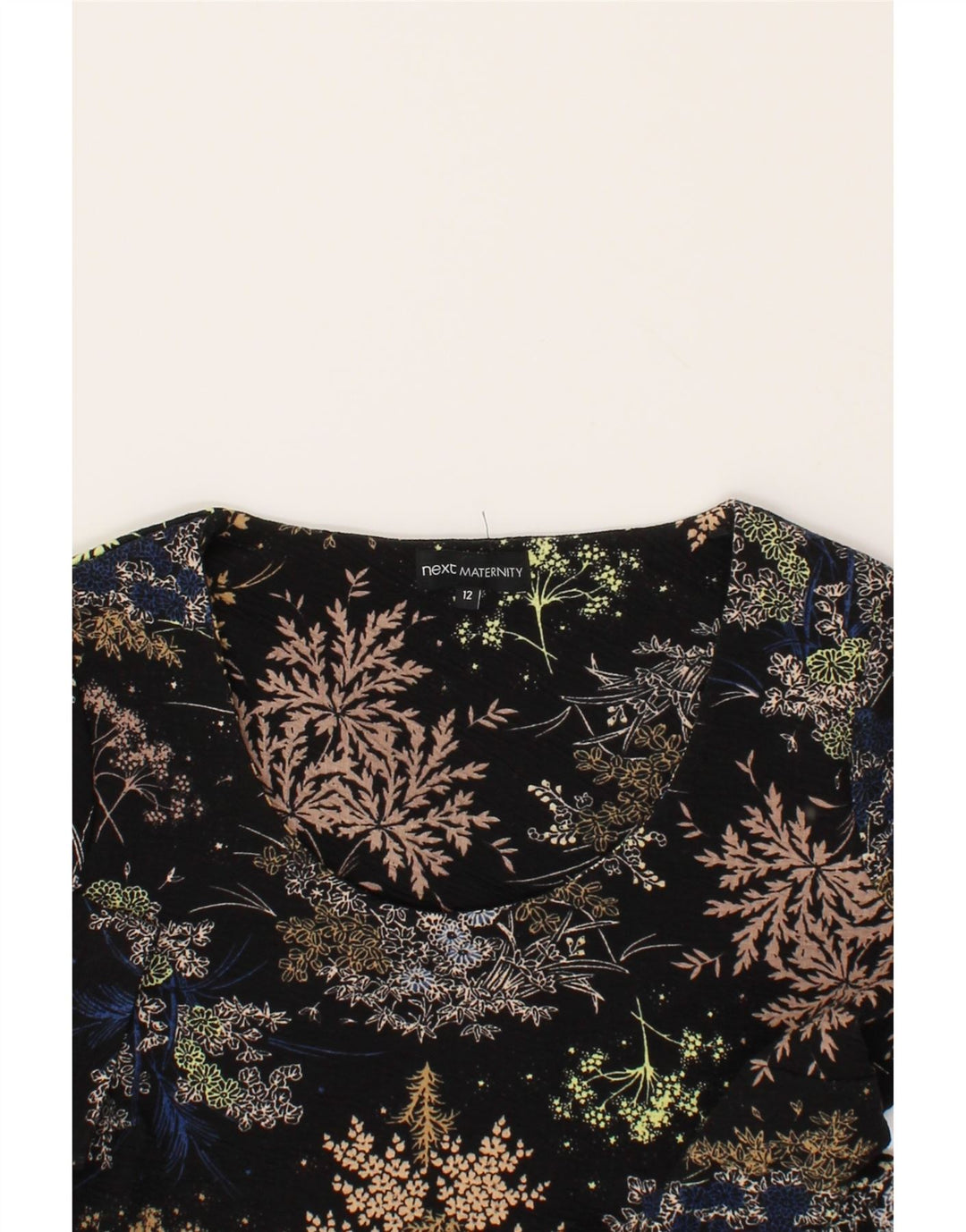 NEXT Womens A-Line Dress UK 12 Medium Blue Floral Polyester Vintage Next and Second-Hand Next from Messina Hembry 